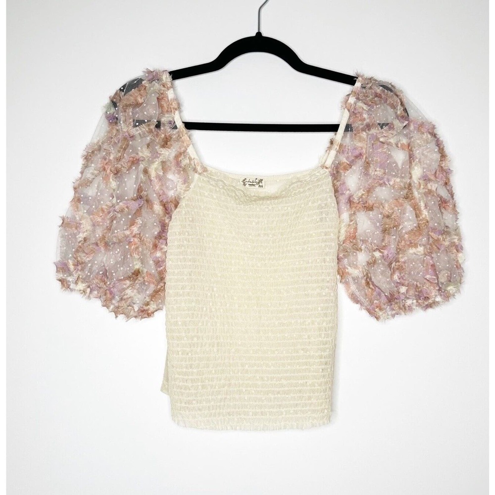 NWOT Free People Intimately Free Silverlake Picnic Cami Womens Cream SZ S - Picture 3 of 6